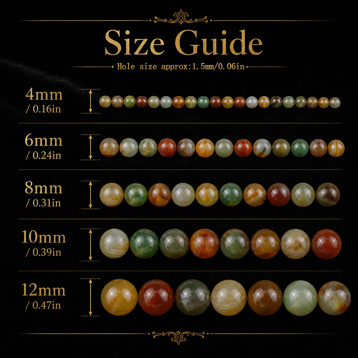 4/6/8/10/12mm Half Strand Natural Stone Peacock Agates Round Beads Smooth Loose Beads for Jewelry Making DIY Bracelet Necklace