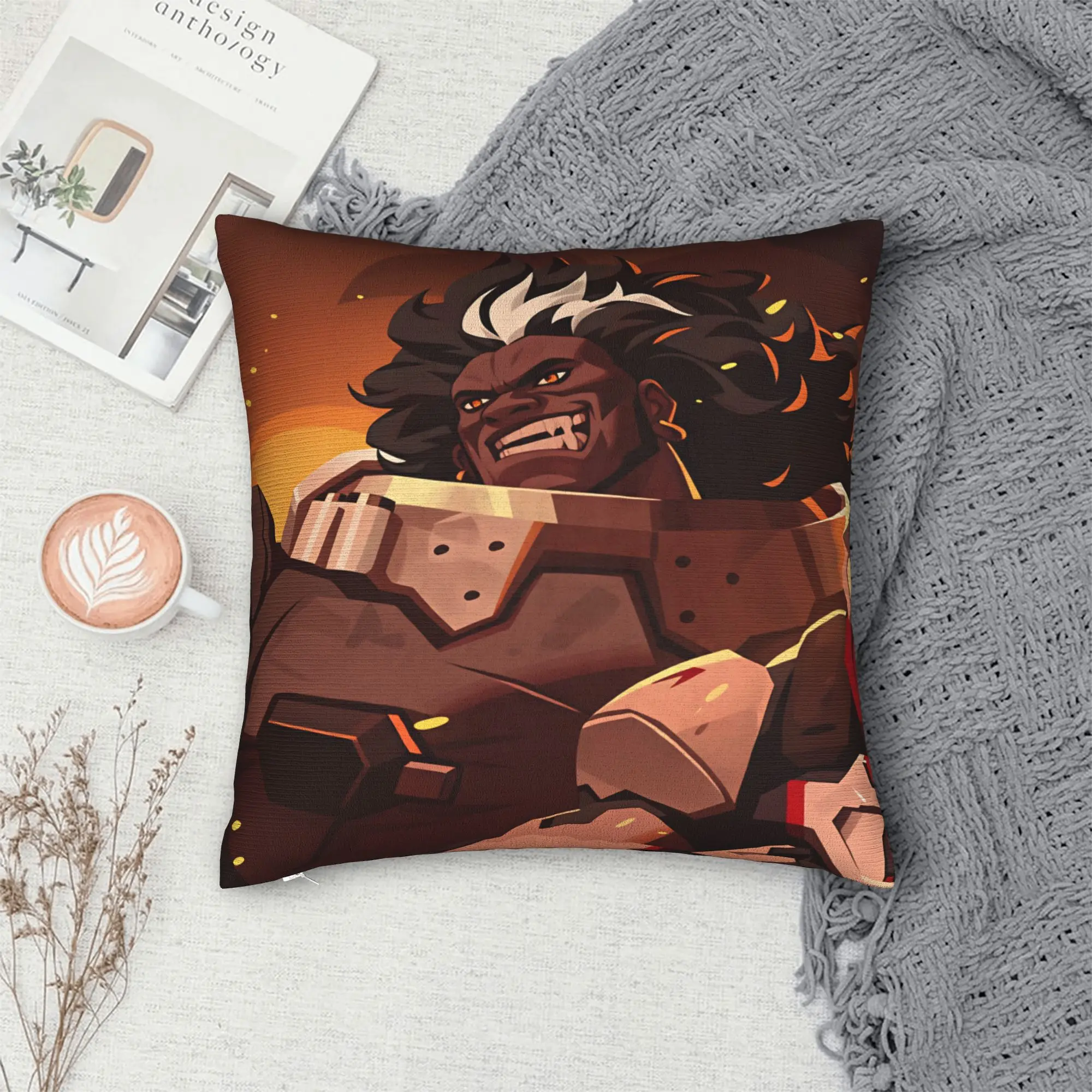 Mauga Meme Pillow Case Overwatches 2 Hero Comfy Pillow Cover Fashion Cushion Cover For Living Room Chair