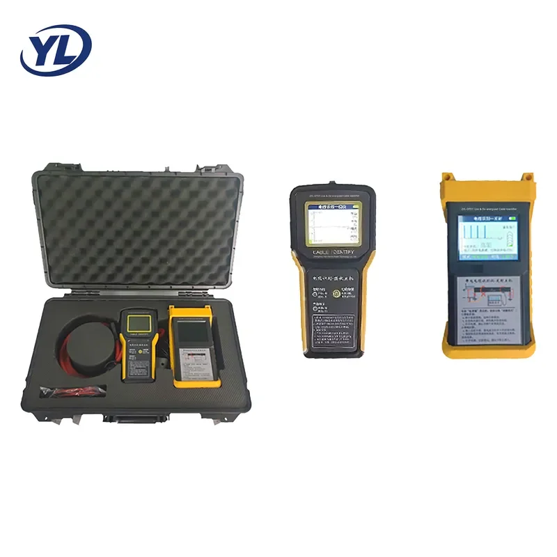 ZYL-DTS11 Portable Live and De-energized Cable Identifier Flexible Coil Color LCD Lithium Battery 12h Cable Route Identifier