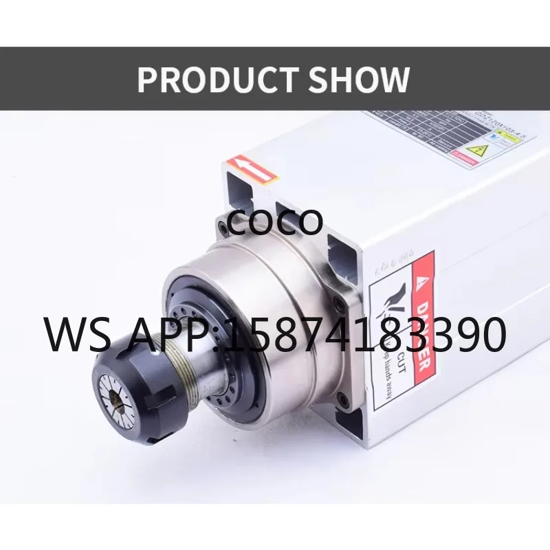 4.5KW ER32 Square Spindle Motor GDZ120*103, 18000RPM High Speed CNC Engraving Spindle for Wood Router