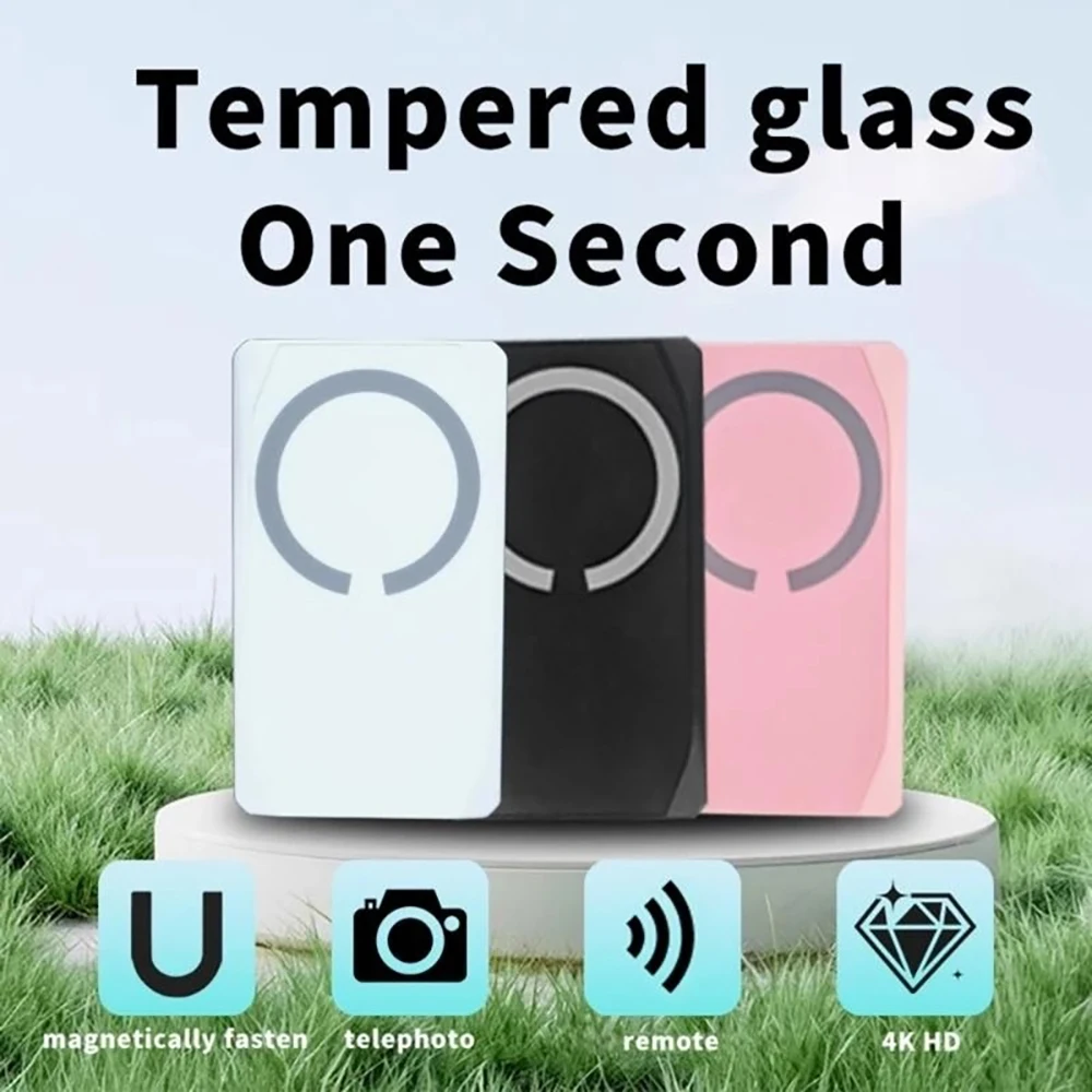 

Wireless Phone Screen Phone Camera Mirror Display Easy to Carry for Phone Selfie Video Recording Accessory