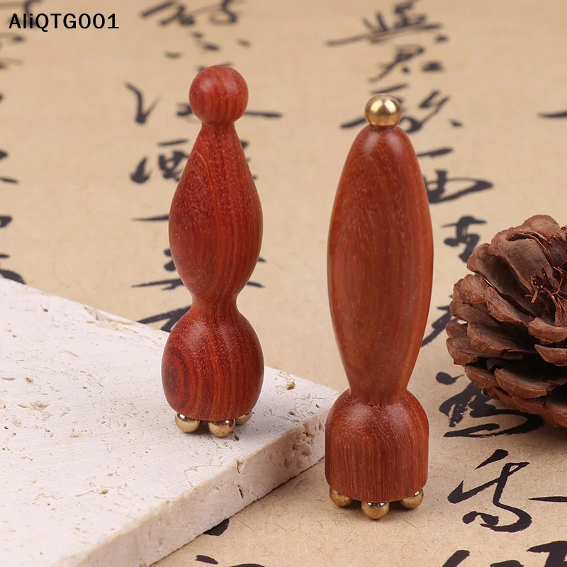 

Ручной инструмент Gua Sha с стружкой лотоса, профессиональный латунный массаж лица из палисандра, релаксация глаз, акупунктурная точка, меридианы, пятно, красота автомобиля