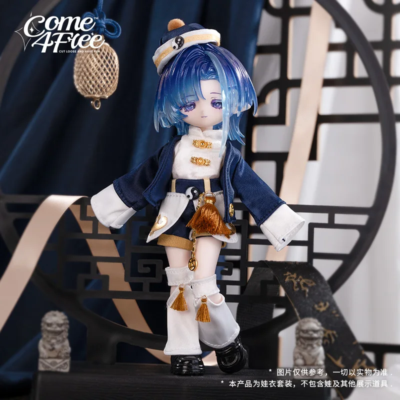 

New Come4free 1/12 Bjd Clothes National Style Series Bonnie Penny Minty Dress Clothes Exquisite Cute Doll Clothes (No Doll)