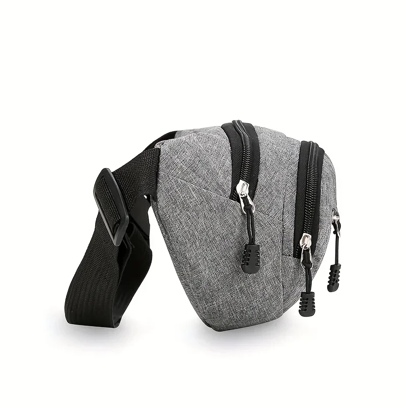 Multi-Pocket Fanny Pack for Men Women, Oxford Fabric Waist Bag, Outdoor Sports Crossbody Chest Bag, Running Cycling Phone Pouch image 5
