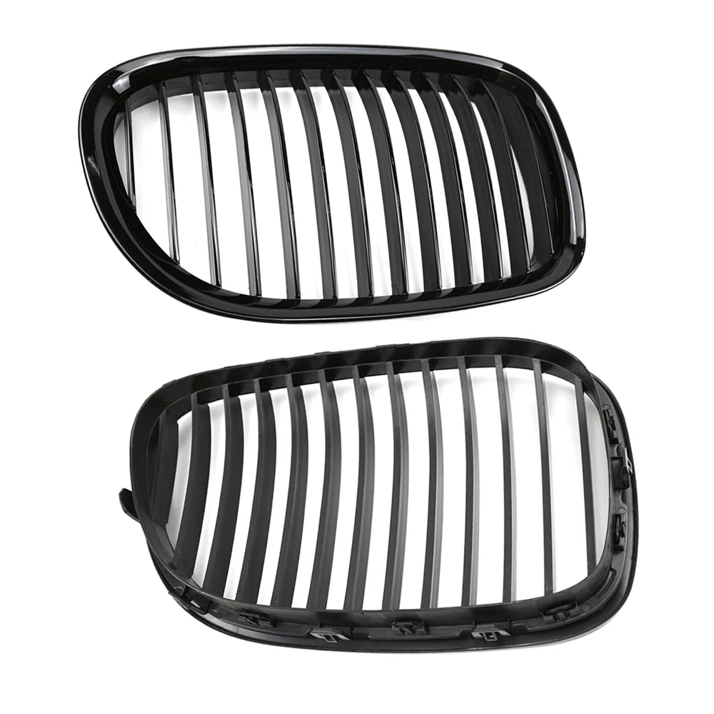 High Quality Racing Grills Front Kidney Grille Grill1 Slats Singel Line For BMW F01 F02 F03 F04 740i 750i 7 Series 2009-2015