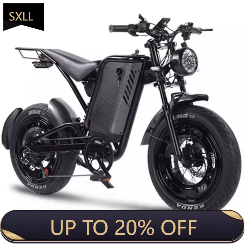 

SXLL Ebike City Adult Electric Bike 500w Ebikes Fat City Ebike 15 ah