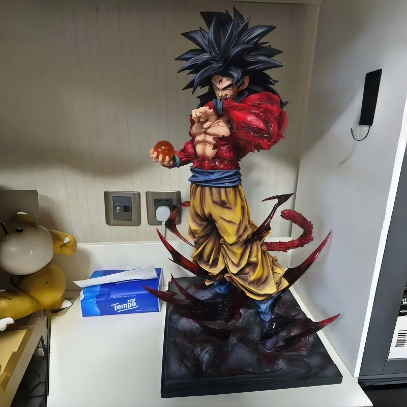 Anime Dragon Ball Z Super Saiyan 4 Goku Collectible Model Toy with Replaceable Hands Classic Anime Figurine for Decoration Gift view 5