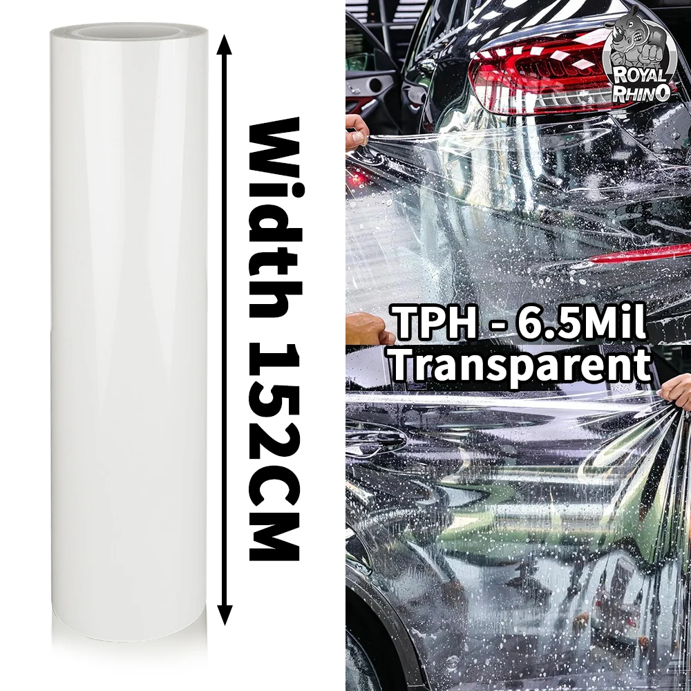 

Width 152CM 165microns TPH 6.5Mil Clear Car Film PPF Anti-scratch Car Invisible Paint Protection Film for Hood/fender/bumper