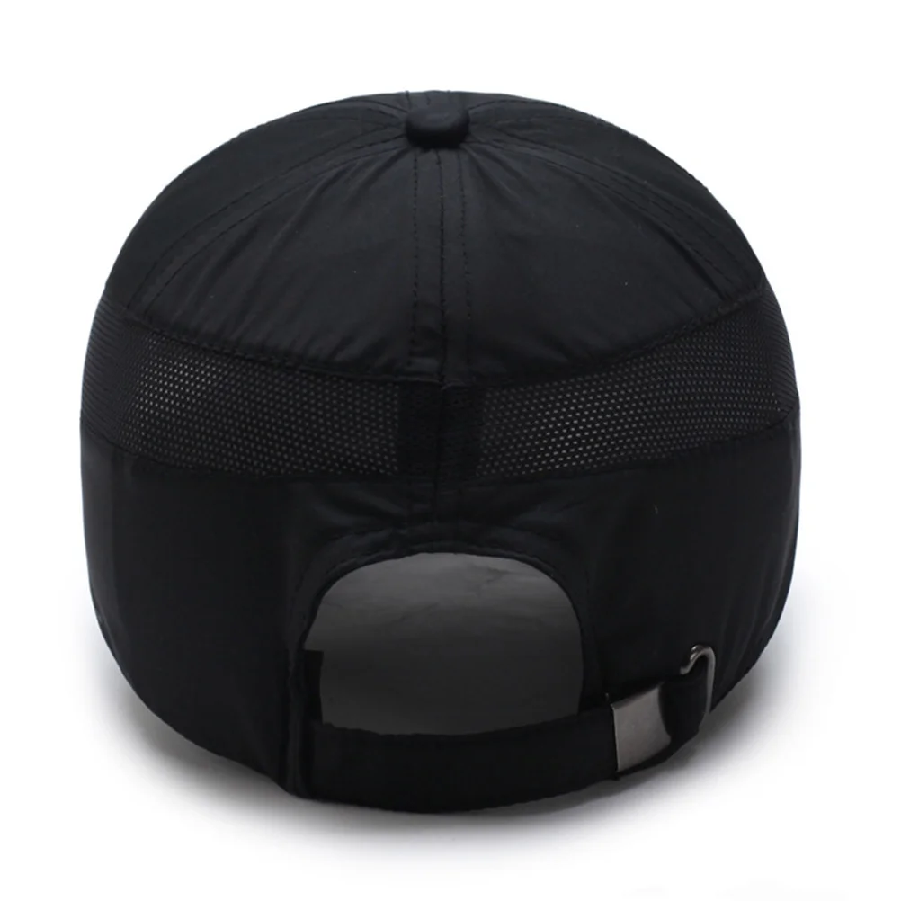 

1pc Quick Dry Baseball Cap Lightweight Sun Protection Hat For Running Golf Outdoor Unisex Mesh Peaked Snapback Summer Cap