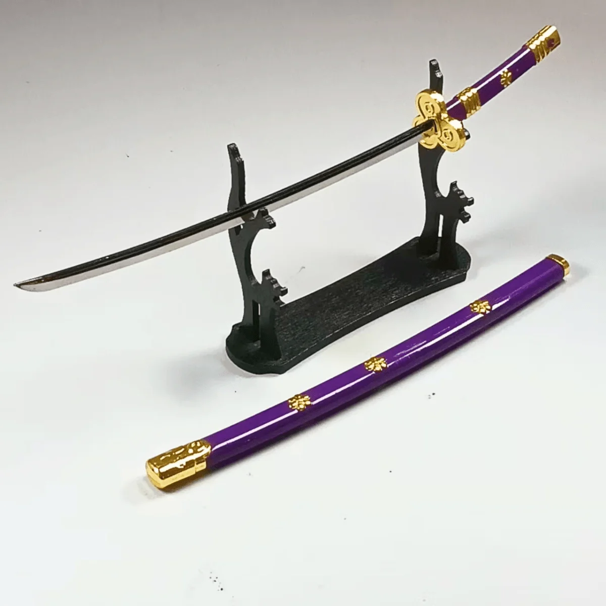 Épée Katana en métal Roronoa Zoro, 9.8 pouces, sabre Katana japonais, sabre de samouraï Original, couteau Ninja, accessoires de Cosplay, jouet accessoire