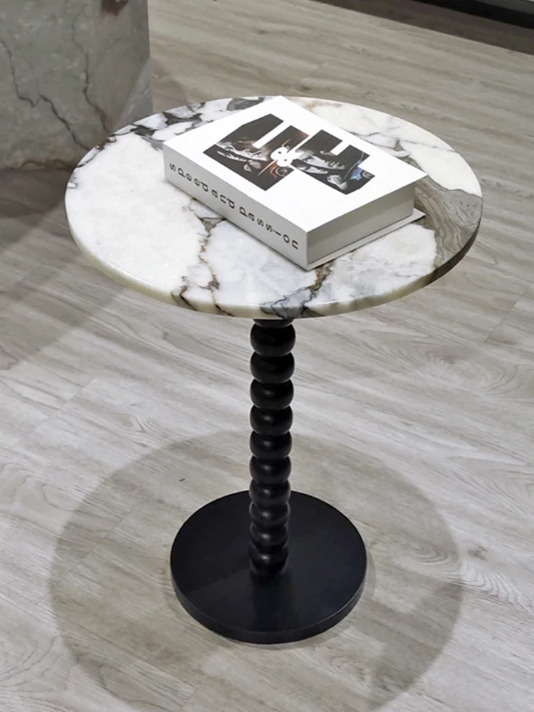 D 40CM x H 56CM Wholesale Customized Natural Italian Luxury Marble Stone Elephant White Coffee Side Table