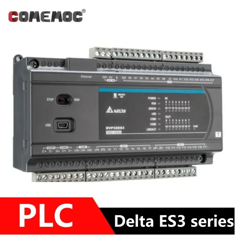 

Delta ES3 Series PlC Built-in Ethernet Interface CANopen DVP32ES300R DVP32ES311T DVP48ES300T DVP64ES300R DVP80ES300T