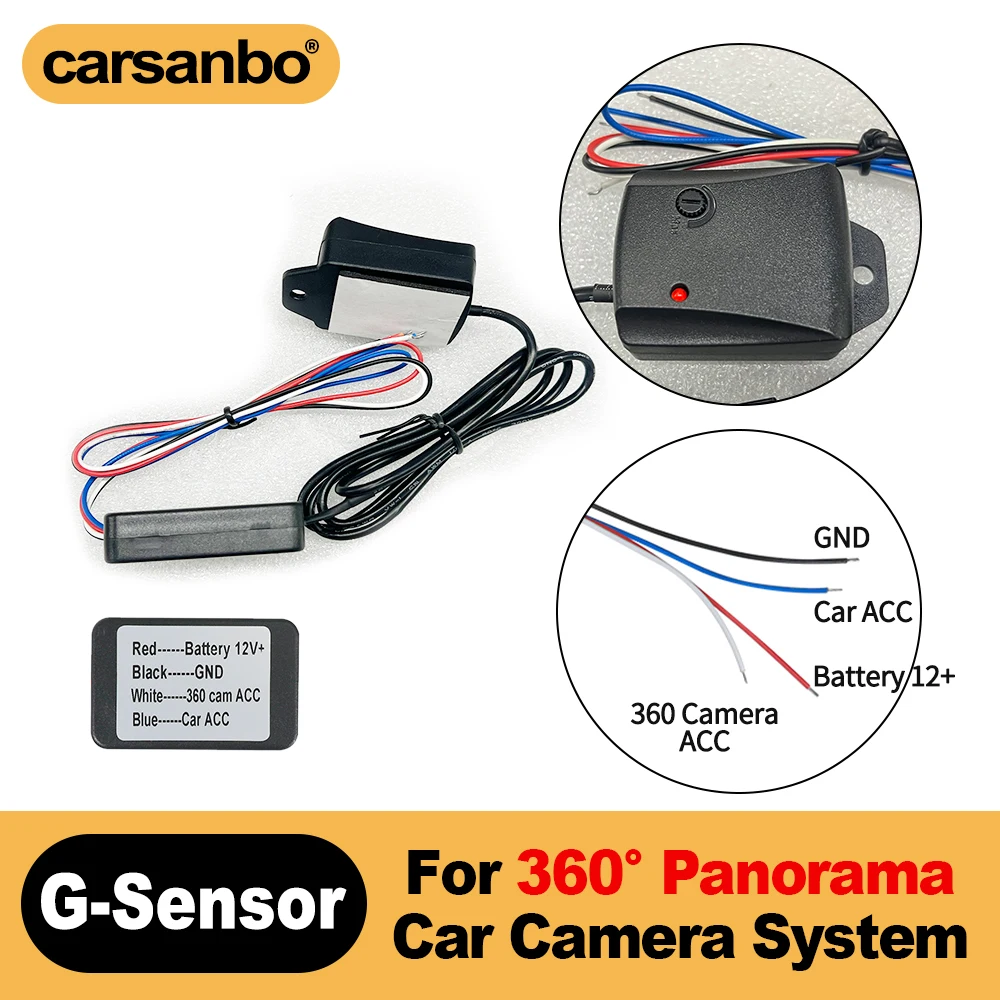 Carsanbo 360 Degree Panoramic G sensor Dedicated Vibration Sensor For Driving Recorder Automatic Monitoring Through Vibration