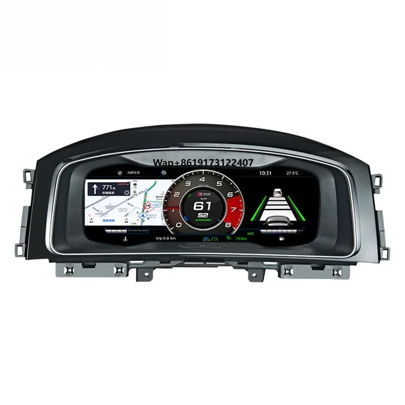 

Linux System 12.3 Inch Digital LCD Dashboard Panel Car Instrument Panel Cluster Speedometer for VW Series Car Bosstar