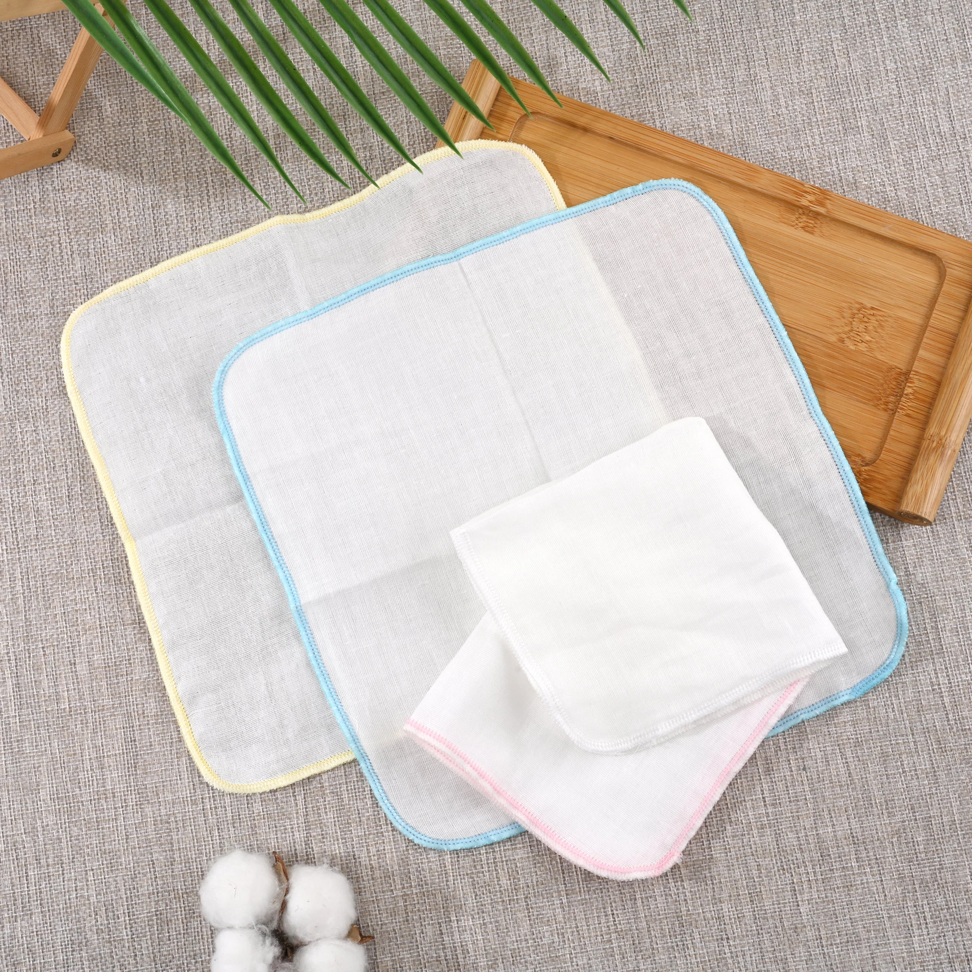 10枚入りメイク落としタオル洗顔クロス コットンモスリン ソフト洗顔タオル スキンケア スパに最適