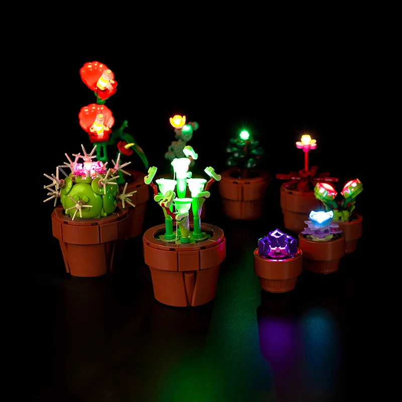 Lazishi LED light 10329 set is suitable for Tiny Plants building blocks (only including lighting accessories)