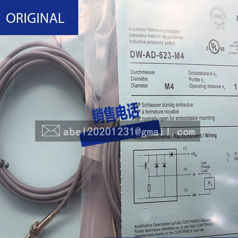 

PNP normally closed three wire proximity switch dw-ad-624-m18 sensor