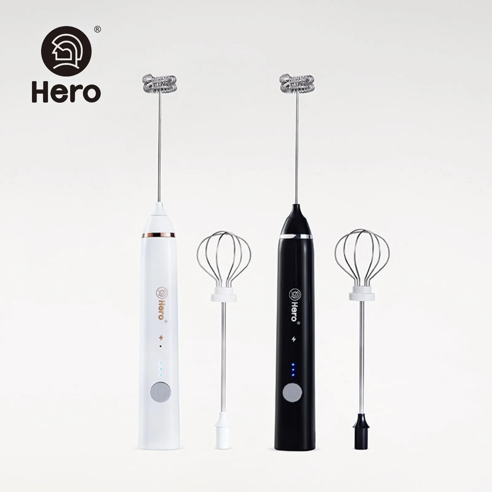 Hero Portable Electric Foam Maker, Coffee Maker, Household Milk, Hand-held Whisk Stick, Egg Beater, Rechargeable