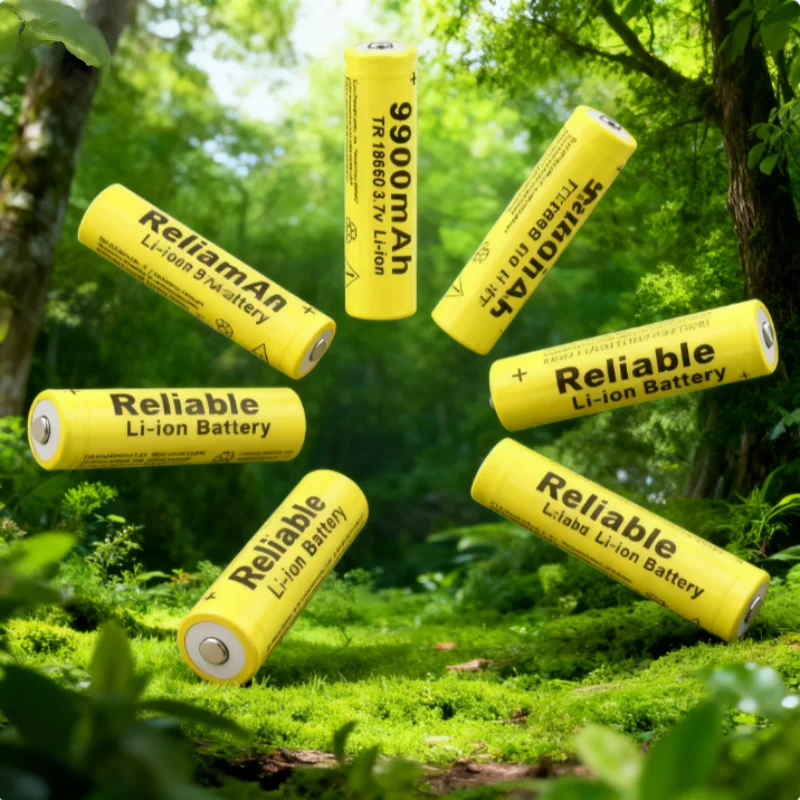 

Long Lasting 9900mAh 18650 Rechargeable Battery with Button Top for Flashlight Headlamp Emergency Light Power Bank DIY Projects