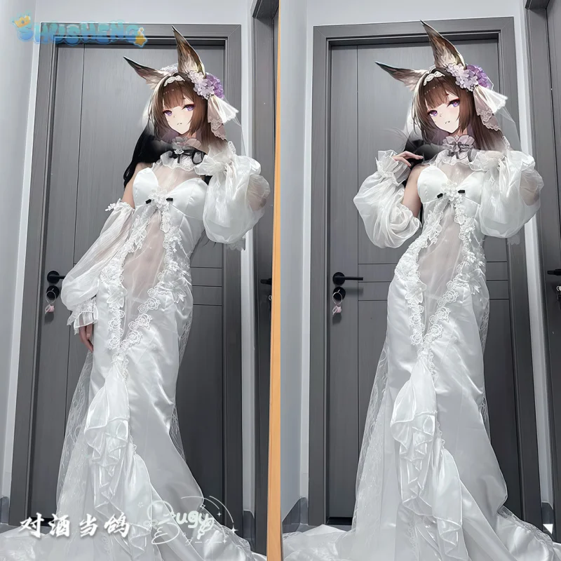 

IJN Amagi Косплей Костюм Аниме Игра Azur Lane Элегантное женское свадебное длинное платье Аксессуары Хэллоуин Вечеринка Новая милая униформа