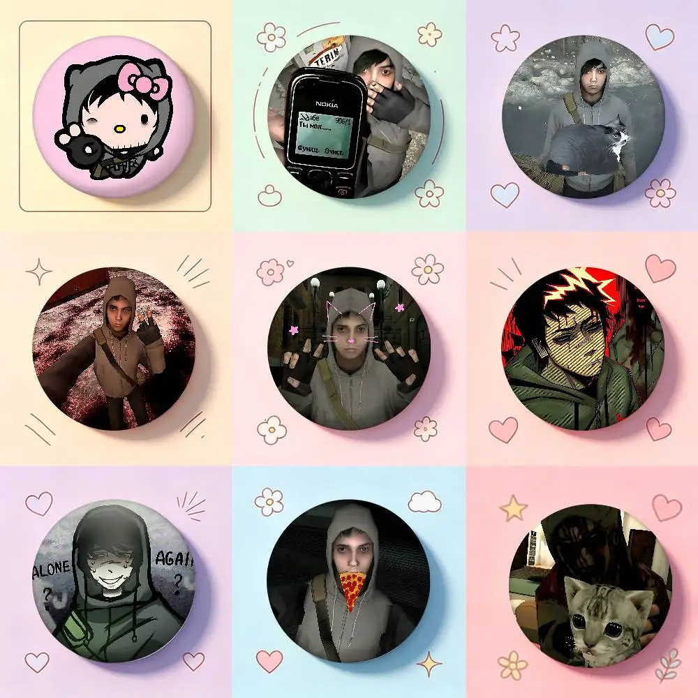 Game C-Cry Of Fear Cartoon Star Badges, Brooches, Pins, Tin Props, Christmas Gifts, Birthday Gifts