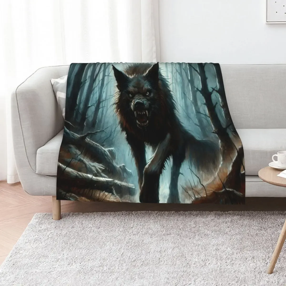 

Lycan Throw Blanket Thins manga Thermal Custom Blankets