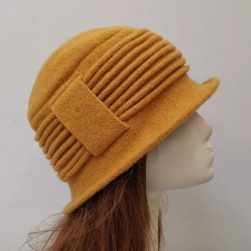 2025 Women's Simple Wool Beanie Winter Hat Ladies Warm Knitted Slouchy Soft Chunky Ribbed Cuffed Cap for Women Girls view 4