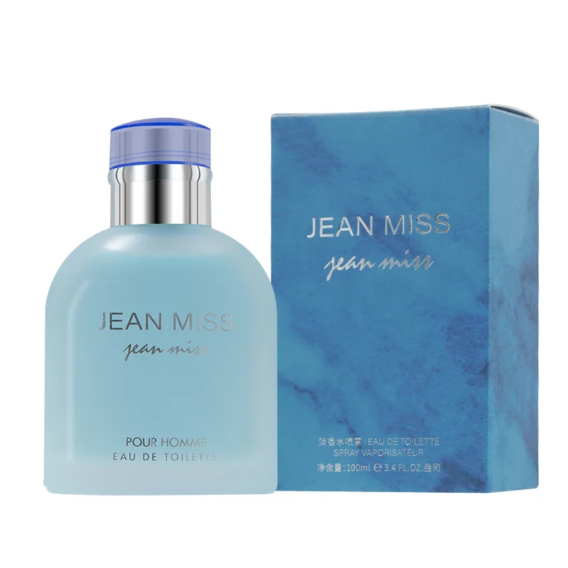100ML JEAN MISS Brand Men's Perfume - Light Blue Intense Edition - Export Perfume Wholesale - Long-lasting Light Perfume view 5