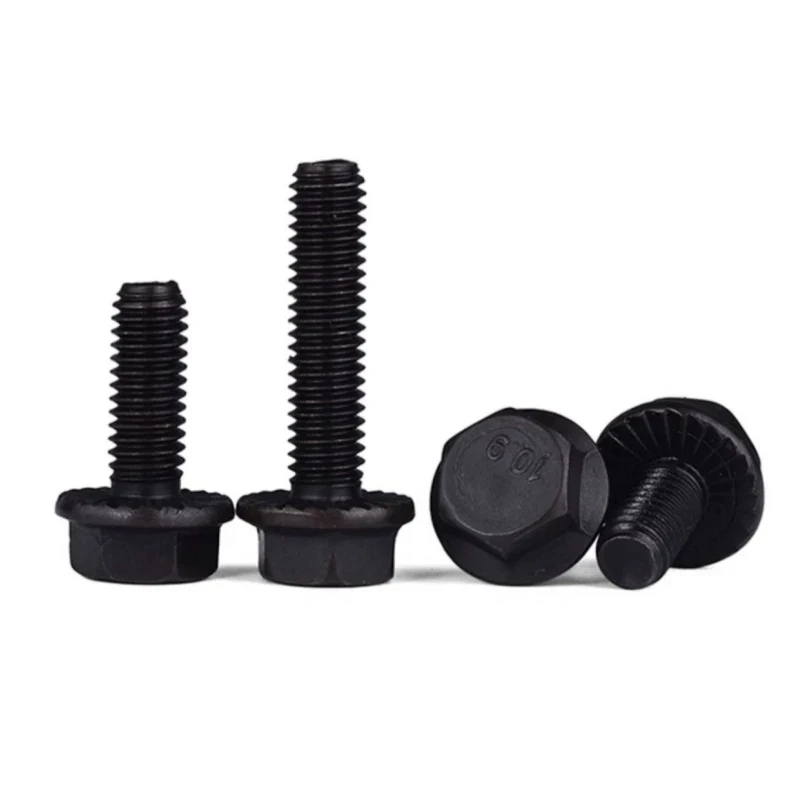 

M5 M6 M8 M10 M12 M14 M16 10.9 Grade Black Hex Washer Head Bolt Serrated Flange