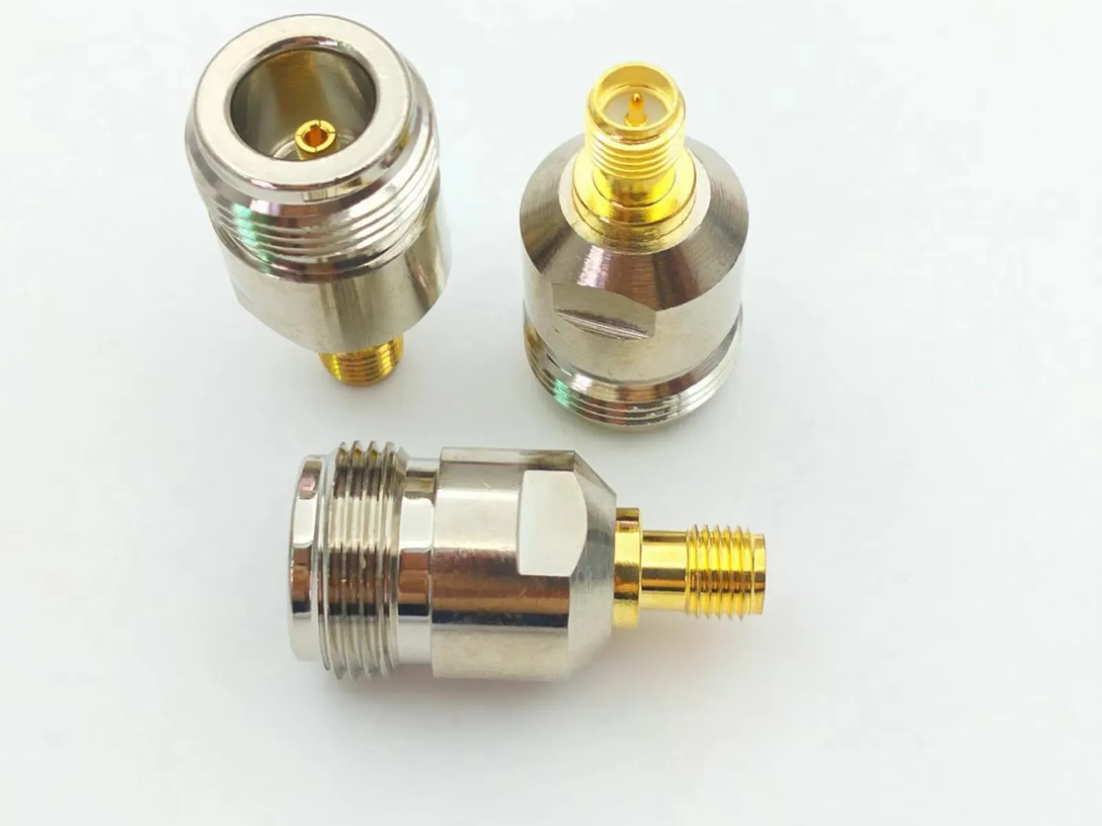 N Type female jack to RP-SMA female plug center RF coaxial adapter connector