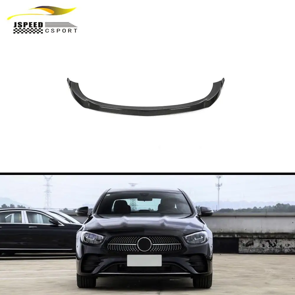 

Suitable for Carbon fiber W213 front lip Mercedes-Benz E-Class E350 E450 E53 AMG sedan 4-door 2021-2022