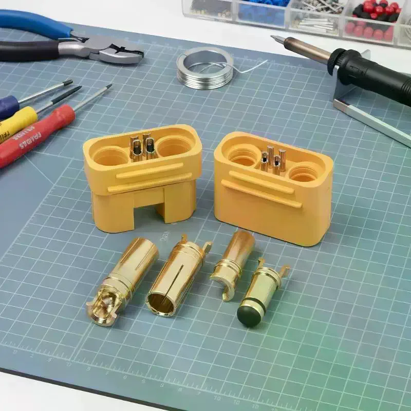 ขั้วต่อแบตเตอรี่ AS150U พร้อมขาสัญญาณ - ตัวผู้/ตัวเมีย สำหรับเครื่องบินบังคับวิทยุ ขั้วต่อกันน้ำสำหรับโดรนทางการเกษตร