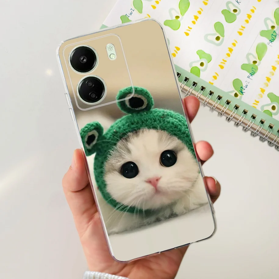 شفاف سيليكون لينة غطاء هاتف من البولي يوريثان ، واقية الوفير ، زهرة فوندا ، شاومي بوكو C65 ، مي بوكو C65 #6