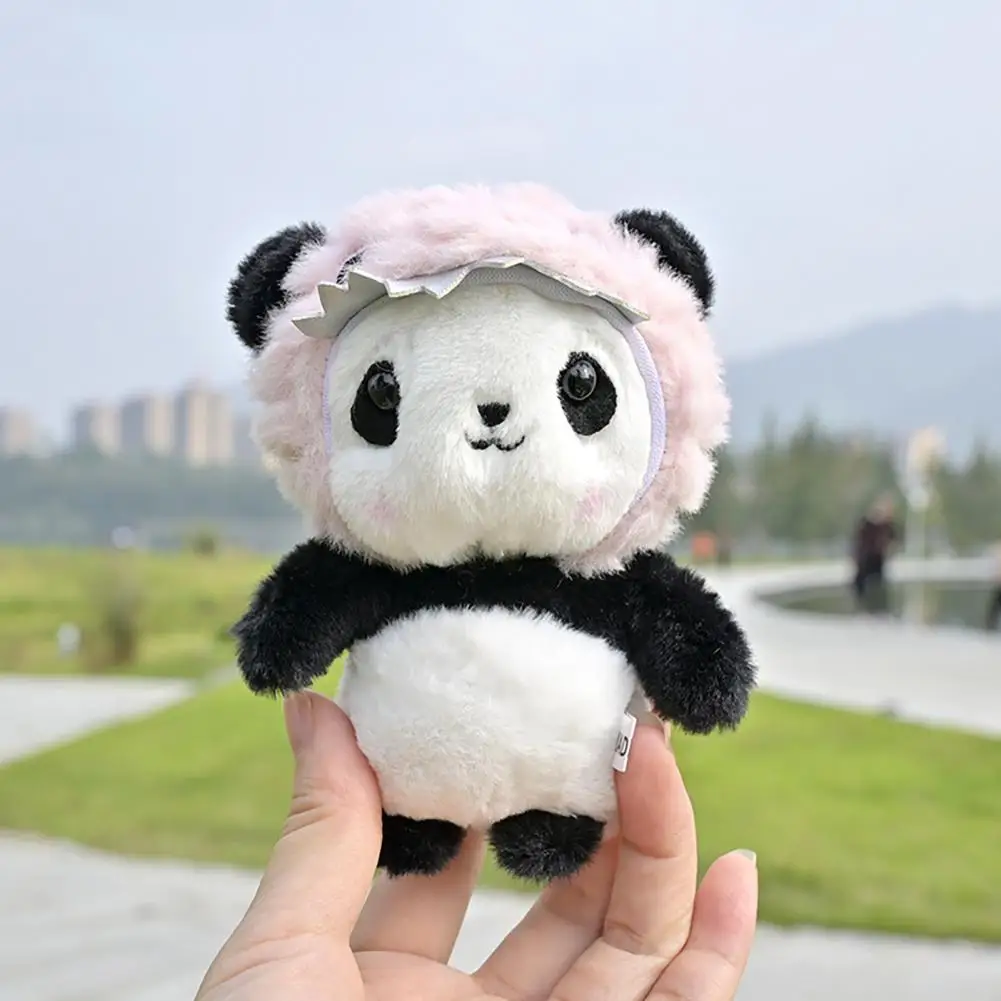 High-quality Panda Pendant Soft Cotton Stuffed Doll Cute Cartoon Panda Plush Pendant for Keychain Charm Backpack for Kids