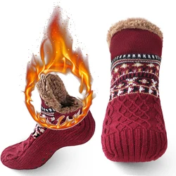 Women Warm Socks Winter Thermal Floor Socks Home Men Snow Socks Sleep Carpet Thicken Slippers Socks Men Non-slip Knitted Socks