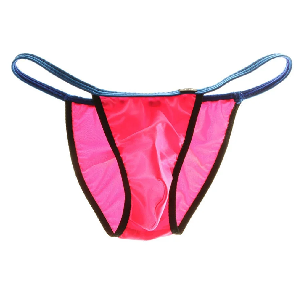 

Men's Panties Gay Sissy Pouch Underwear T-Back Briefs Sexy Low Rise Bikini Male Thongs G-string Ultra-Thin Trunks Underpants