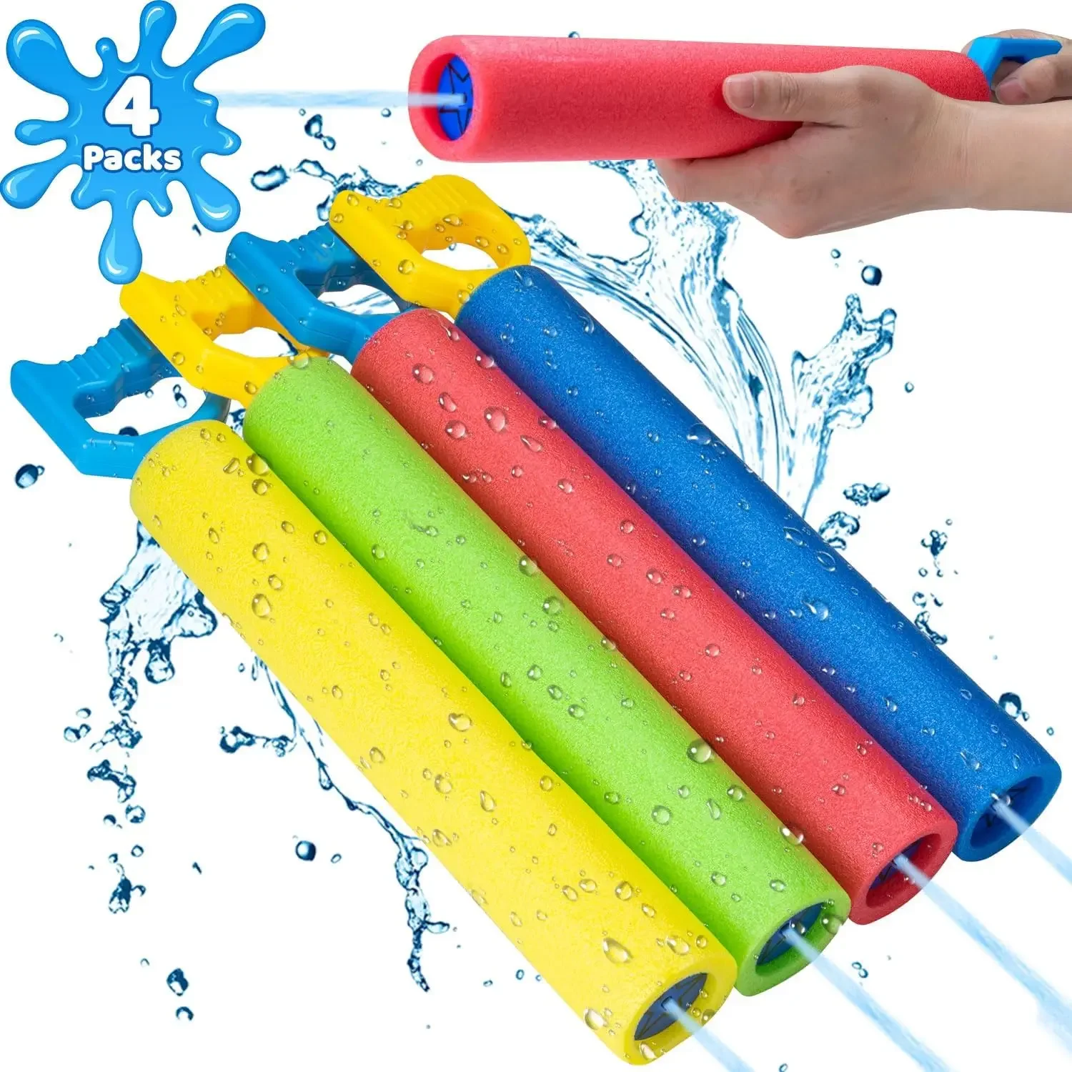 Foam Water Shooter, Water Guns Water Blaster for Swimming Pool Beach, Outdoor Water Squirt Gun Toys for Kids Adults-Color random