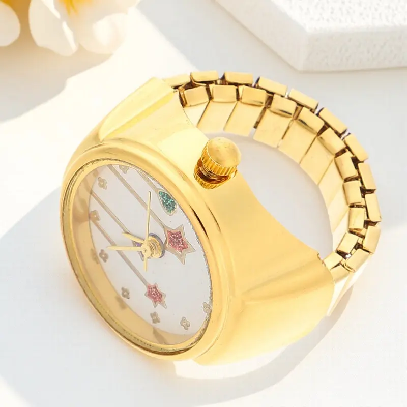 Ring Exquisite Decorative Watch Ring Portable Finger Watch For Party Accessory Wear-Resistant Jewelry