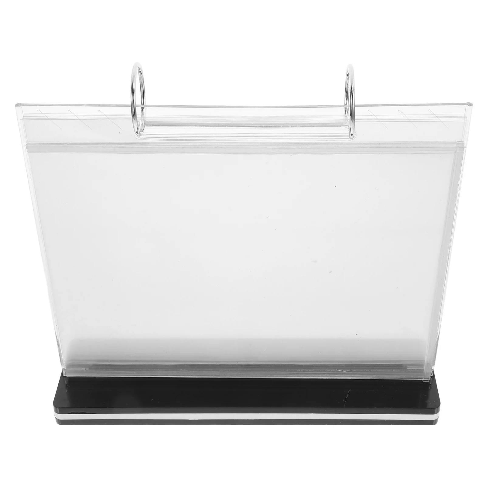 A5 القائمة عرض موقف لمطعم بار منضدية علامة حامل كتيب حامل ورقة العلامة المنظم البلاستيكية مستقرة تنوعا #2