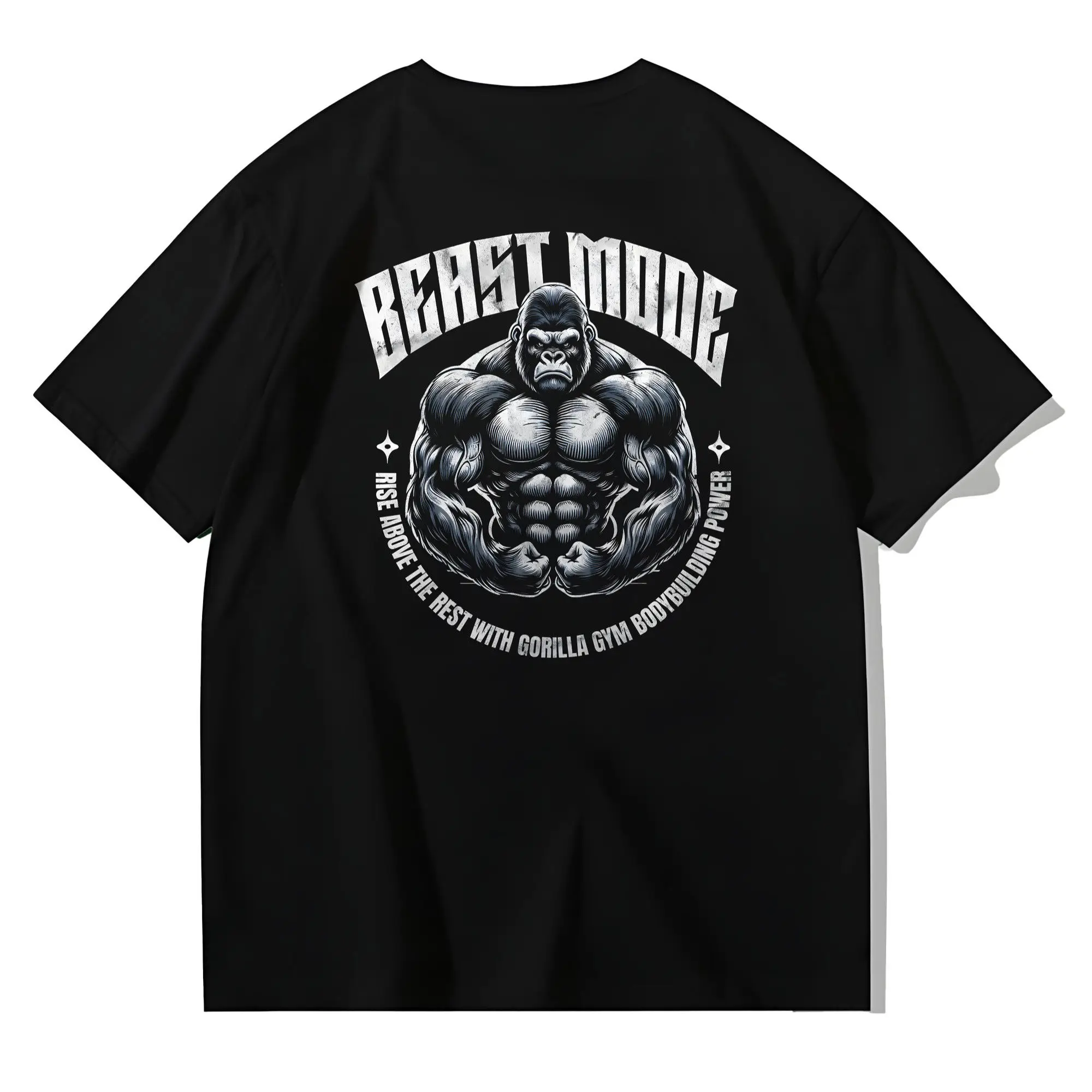 الغوريلا مطبوعة قصيرة الأكمام تي شيرت الرجال الصيف العصرية العلامة التجارية الرجال والنساء نفس نصف كم تي شيرت ملابس رياضية رداء علوي غير رسمي