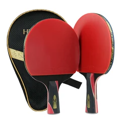 Single Professional Training Carbon Table Tennis Bat Racket Ping Pong Paddle For Beginner And Advanced Players 5 Star NEW