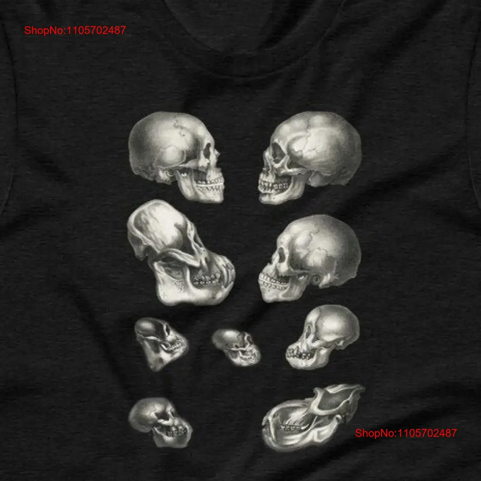 Skull T Shirt anthropologist Vintage Illustration Classic Human Animal Primate anthropology Teacher Australopithecus Nature