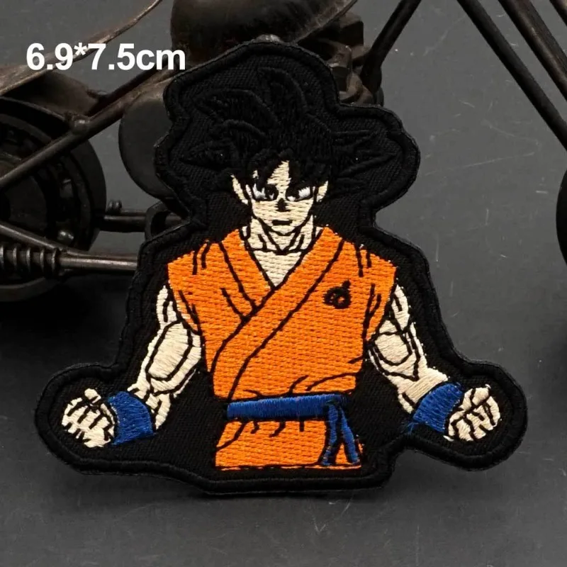 Anime Dragon Ball Sun Wukong Vegeta Majin Buu bricolage Velcro Badge mode personnalisé enfants broderie tissu Velcro Patch