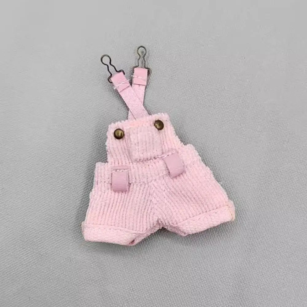 Fashion Clothes For 1/11 OB11 Doll Trousers T-shirt Overalls For 1/12 Bjd/GSC Doll Denim Pants DIY Doll Clothes Accessories