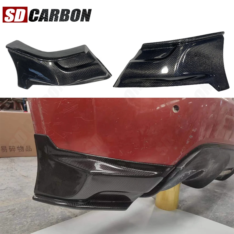 

Защитная накладка на задний бампер из карбона для Toyota GT86 BRZ ZN8 ZD6 2020-2022, сплиттер-диффузор из стеклопластика, накладка на бампер