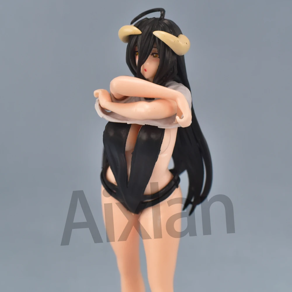 Coreful Figure Anime Swimsuit Albedo Ver Sexy Girl PVC Action Figures 18CM Hentai Collection Model Toy Gift