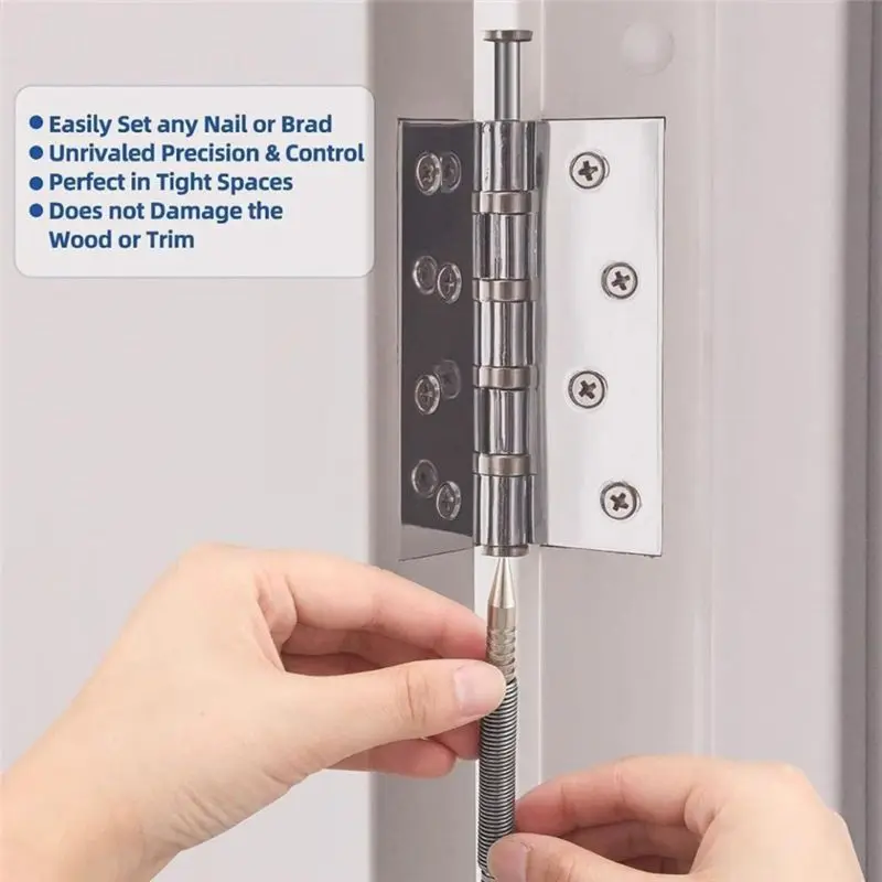 HLZS-Dual Head Nail Setter Door Hinge Pin Removal Tool 5000 PSI Striking Force Door Pin Removal Tool Pin Punch