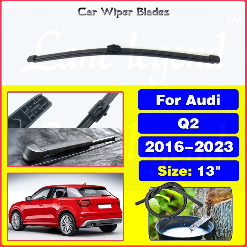 

13" Car Wiper Blade Rear Back Window Windscreen Windshield Wipers For Audi Q2 2016 - 2023 Auto Accessories 2017 2018 2019 2020