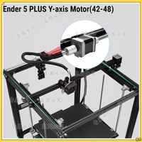 5 PLUS Double shaft 48MM Y-axis Motors extruders 42-48 stepper motor For Creality Ender-5 plus CNC Laser 3D Printer parts