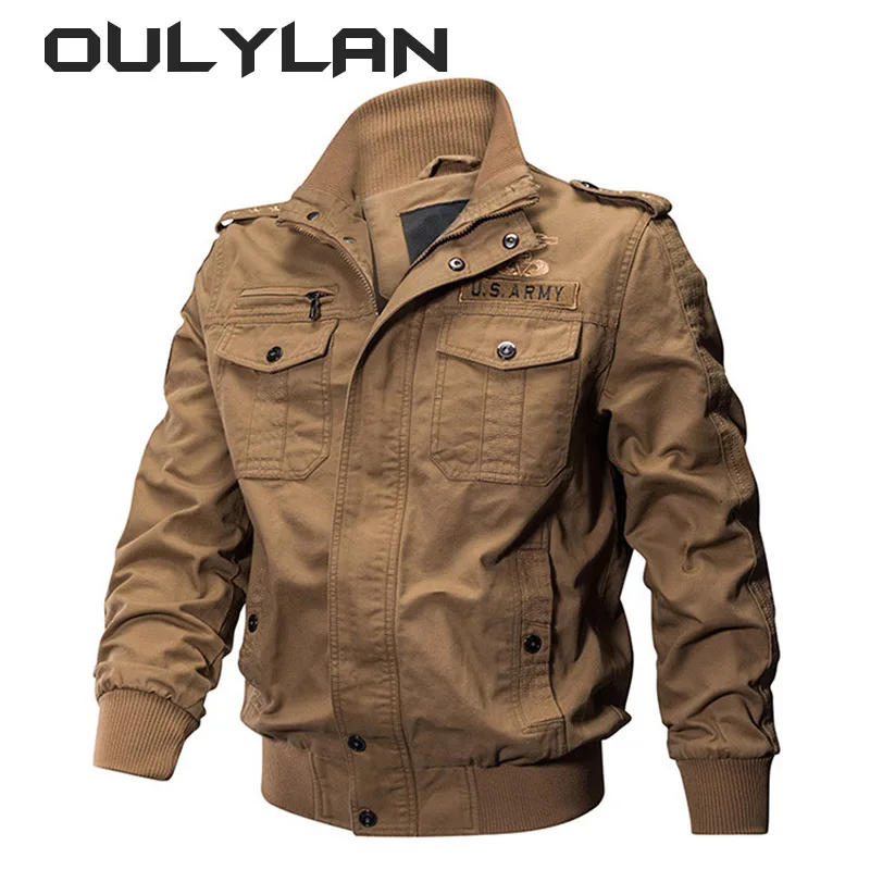 Imagem -03 - Oulylan-cabolsa de Gola Alta Masculino para Motociclos Uniforme Militar Cabolsa Piloto de Forças Especiais Cabolsa Tático Outwear Novo